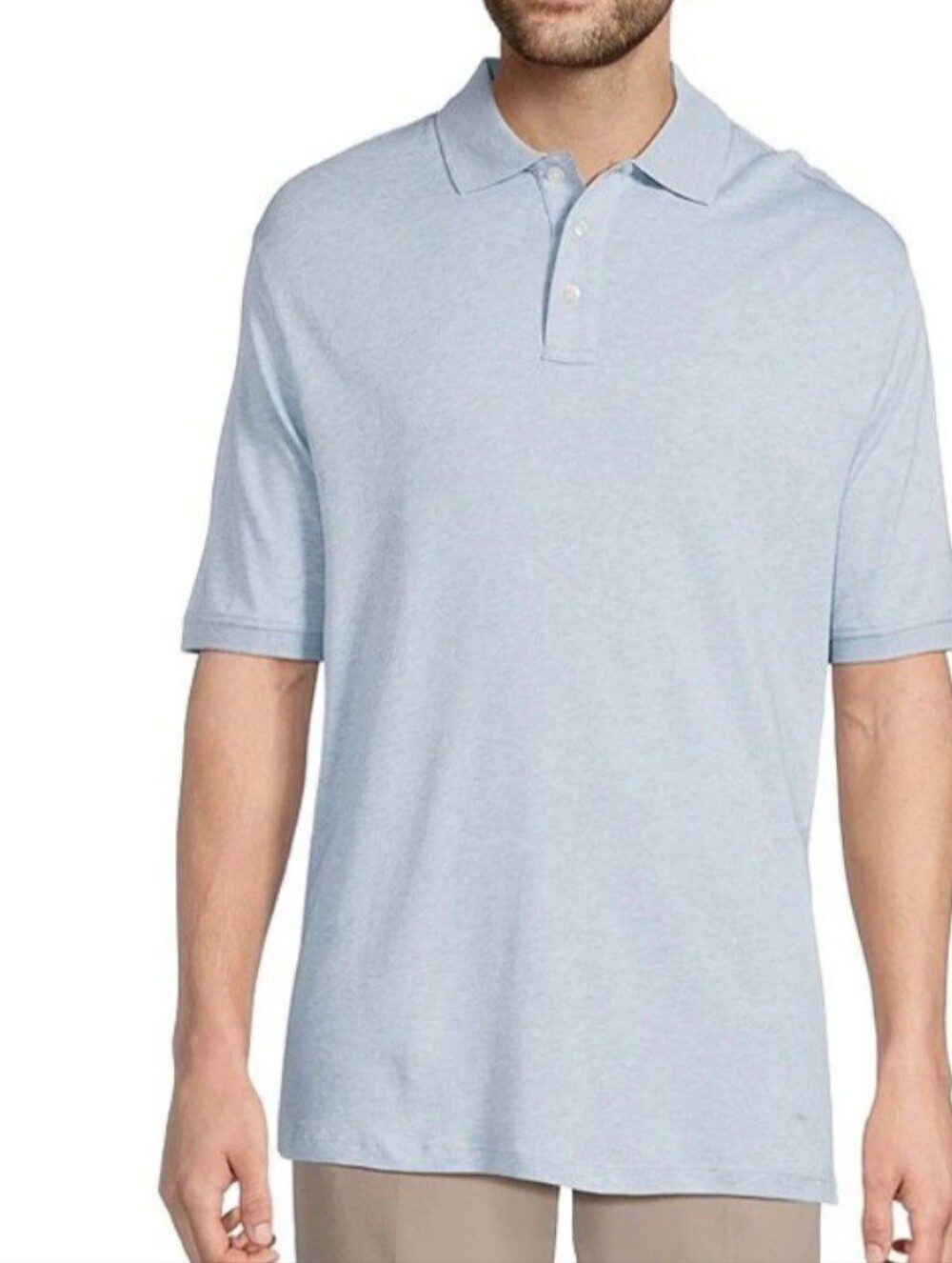 Gold Label Roundtree & Yorke Men's Pique Polo Short Sleeve Wrinkle Resistant